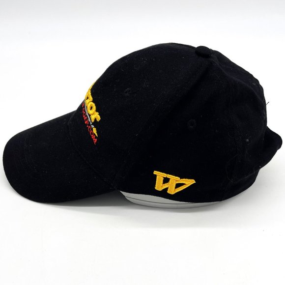 Warrior Custom Golf Mens Blue Corduroy Hook & Loop Adjustable Baseball Hat Cap - Picture 4 of 6